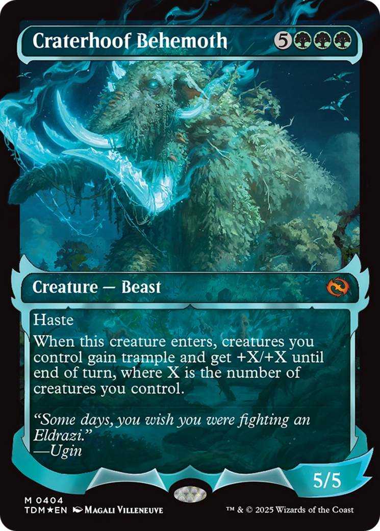 Craterhoof Behemoth (Showcase) [Tarkir: Dragonstorm] - Magic: The Gathering - Card Brawlers | Quebec | Canada |