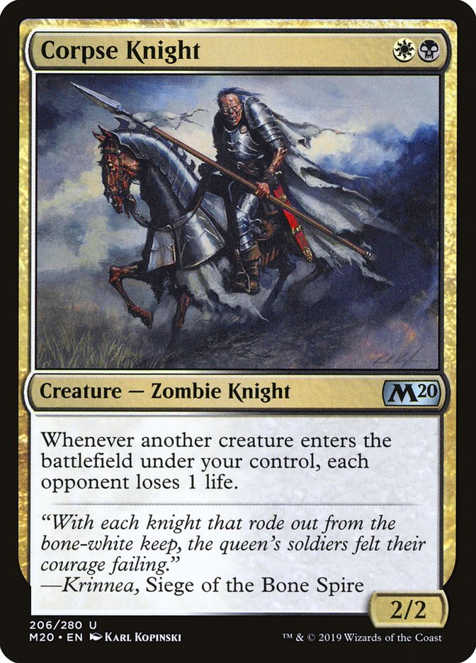 Corpse Knight (2/2) [Core Set 2020] - Magic: The Gathering - Card Brawlers | Quebec | Canada |