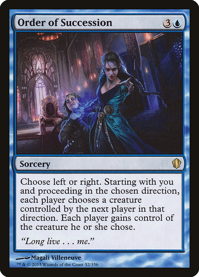 Order of Succession [Commander 2013] - Magic: The Gathering - Card Brawlers | Quebec | Canada |