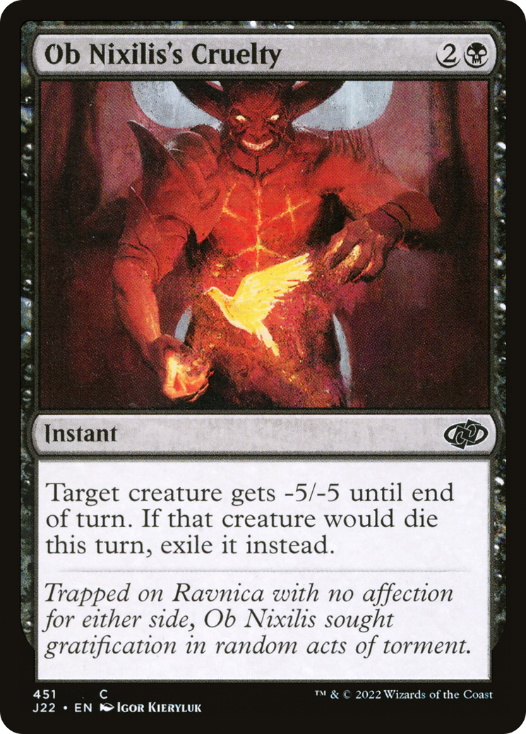 Ob Nixilis's Cruelty [Jumpstart 2022] - Magic: The Gathering - Card Brawlers | Quebec | Canada |