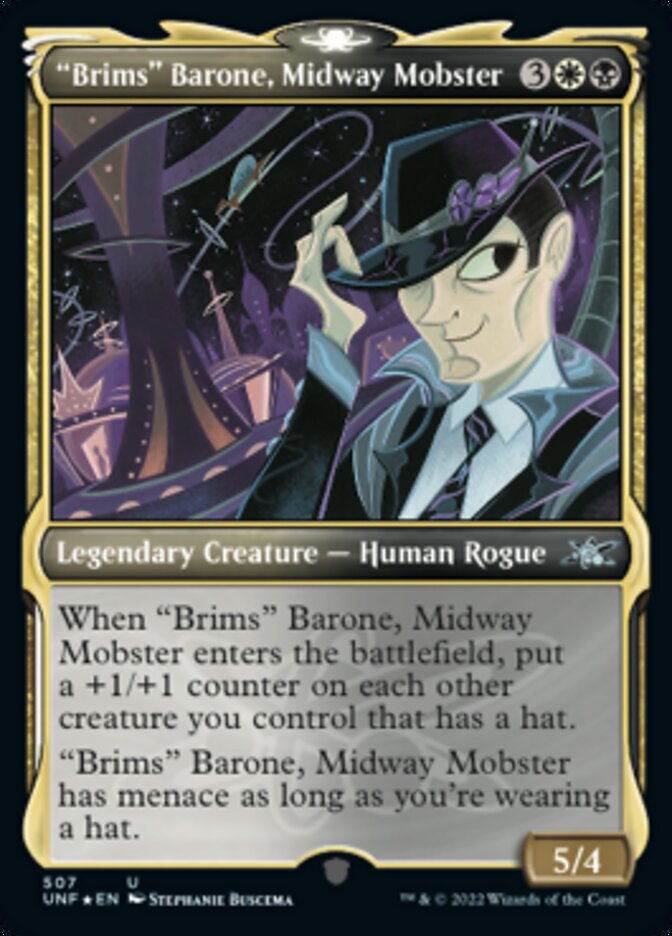 "Brims" Barone, Midway Mobster (Showcase) (Galaxy Foil) [Unfinity] - Magic: The Gathering - Card Brawlers | Quebec | Canada |