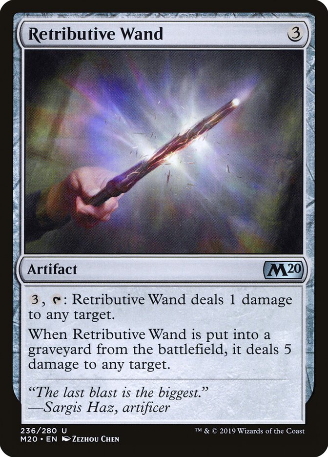 Retributive Wand [Core Set 2020] - Magic: The Gathering - Card Brawlers | Quebec | Canada |