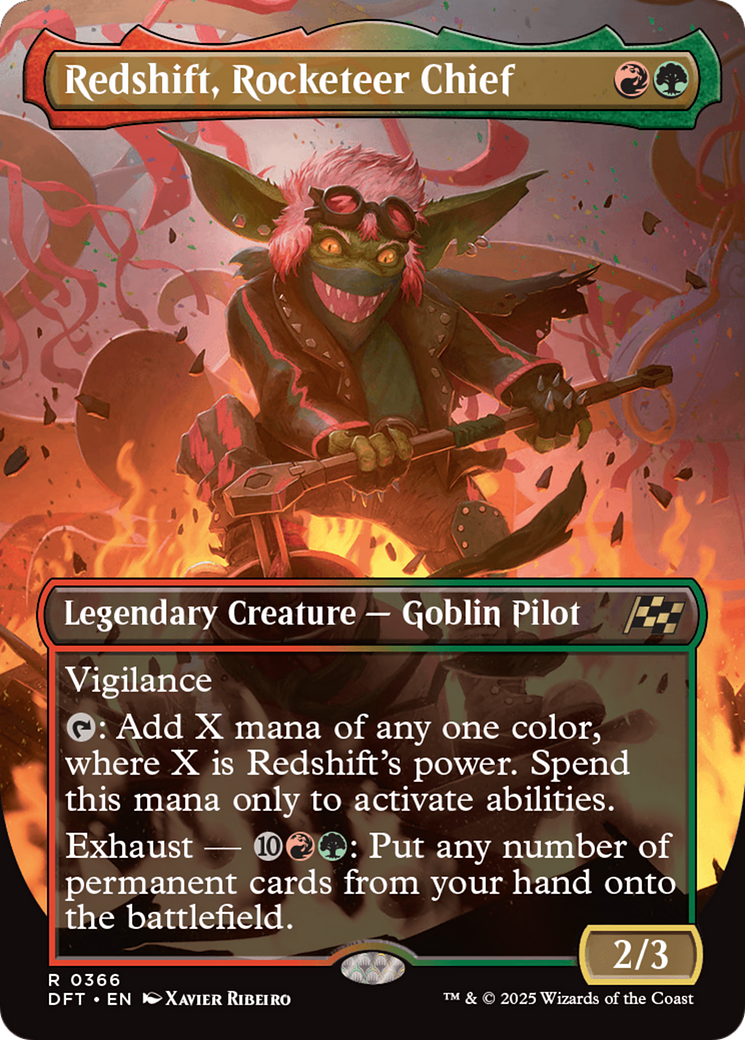 Redshift, Rocketeer Chief (Borderless) [Aetherdrift] - Magic: The Gathering - Card Brawlers | Quebec | Canada |