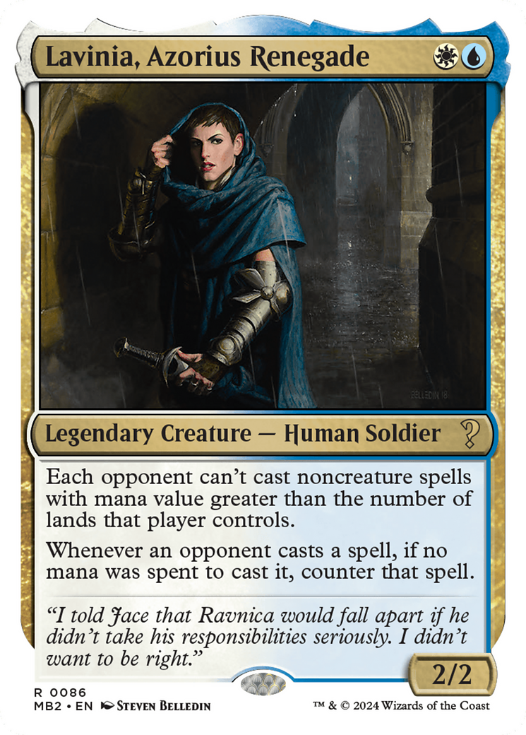 Lavinia, Azorius Renegade (White Border) [Mystery Booster 2] - Magic: The Gathering - Card Brawlers | Quebec | Canada |
