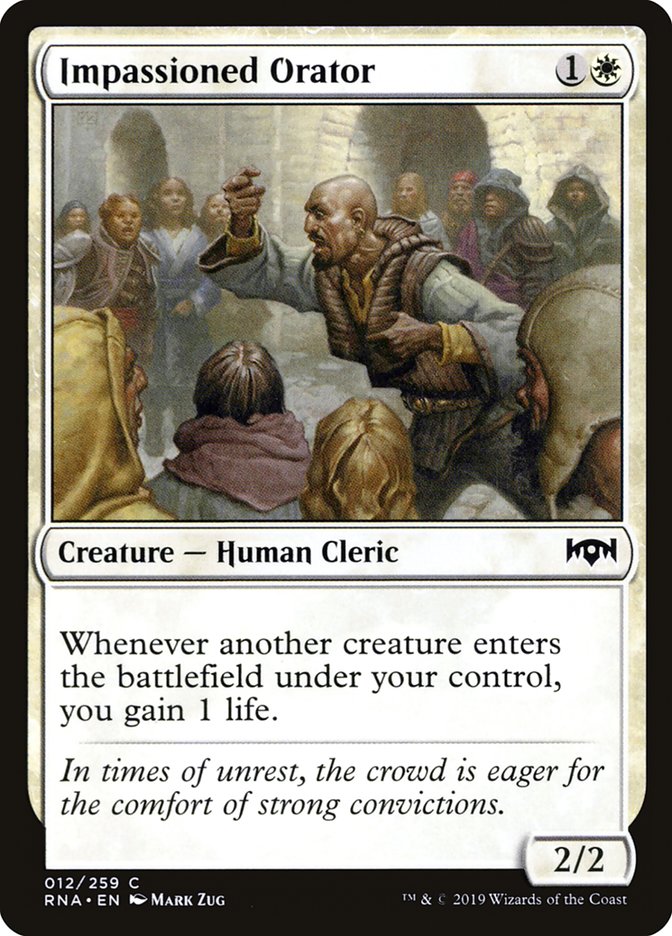 Impassioned Orator [Ravnica Allegiance] - Magic: The Gathering - Card Brawlers | Quebec | Canada |