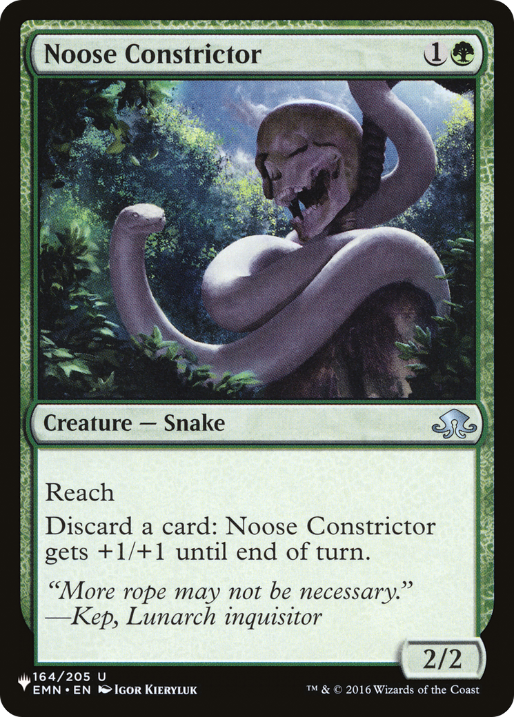 Noose Constrictor [The List] - Magic: The Gathering - Card Brawlers | Quebec | Canada |