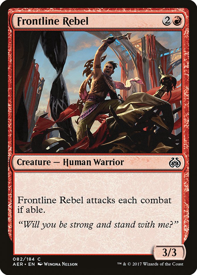 Frontline Rebel [Aether Revolt] - Magic: The Gathering - Card Brawlers | Quebec | Canada |