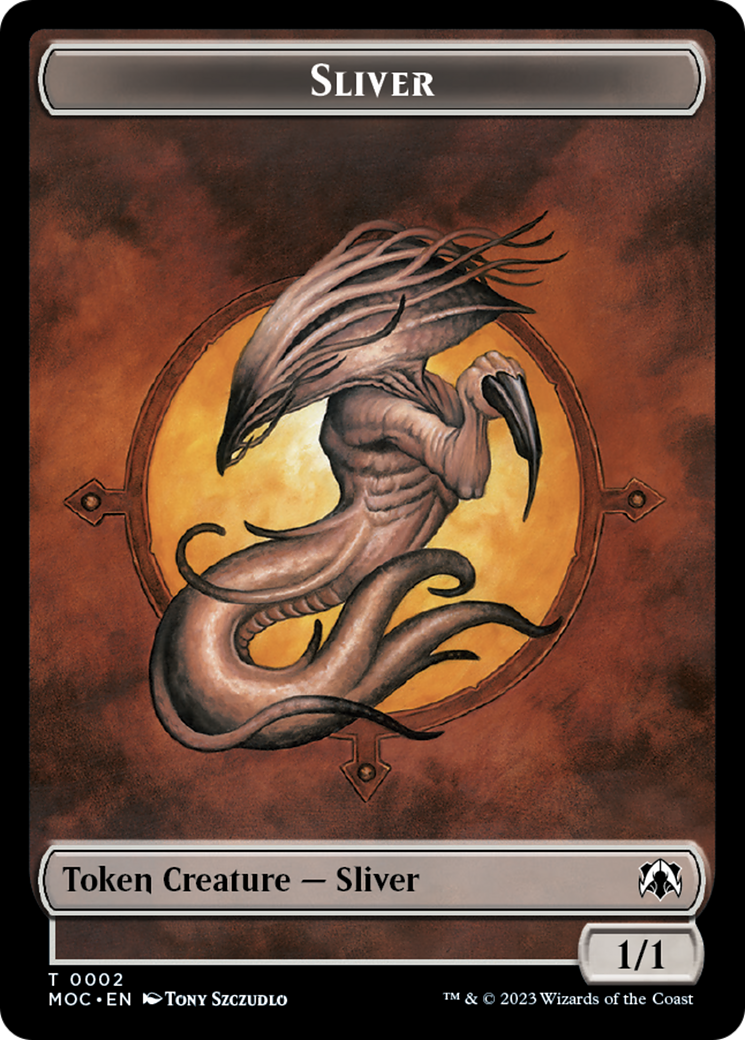 Goblin // Sliver Double-Sided Token [March of the Machine Commander Tokens] - Magic: The Gathering - Card Brawlers | Quebec | Canada |