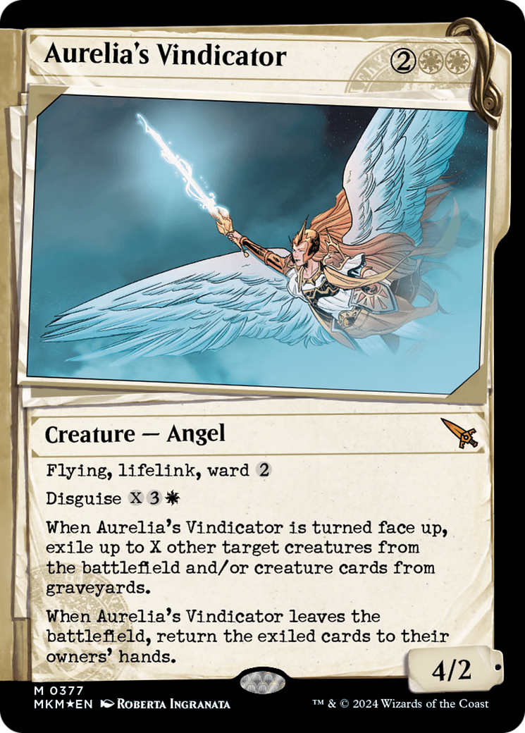 Aurelia's Vindicator (Showcase) (Invisible Ink) [Murders at Karlov Manor] - Magic: The Gathering - Card Brawlers | Quebec | Canada |