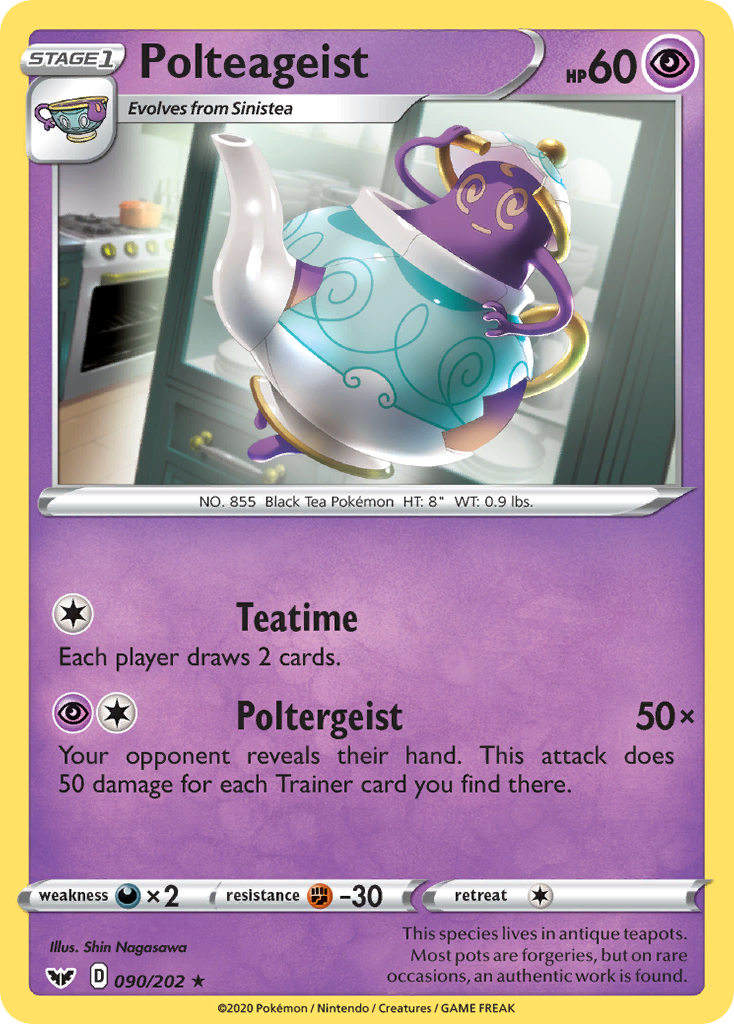Polteageist (090/202) [Sword & Shield: Base Set] - Pokémon - Card Brawlers | Quebec | Canada |