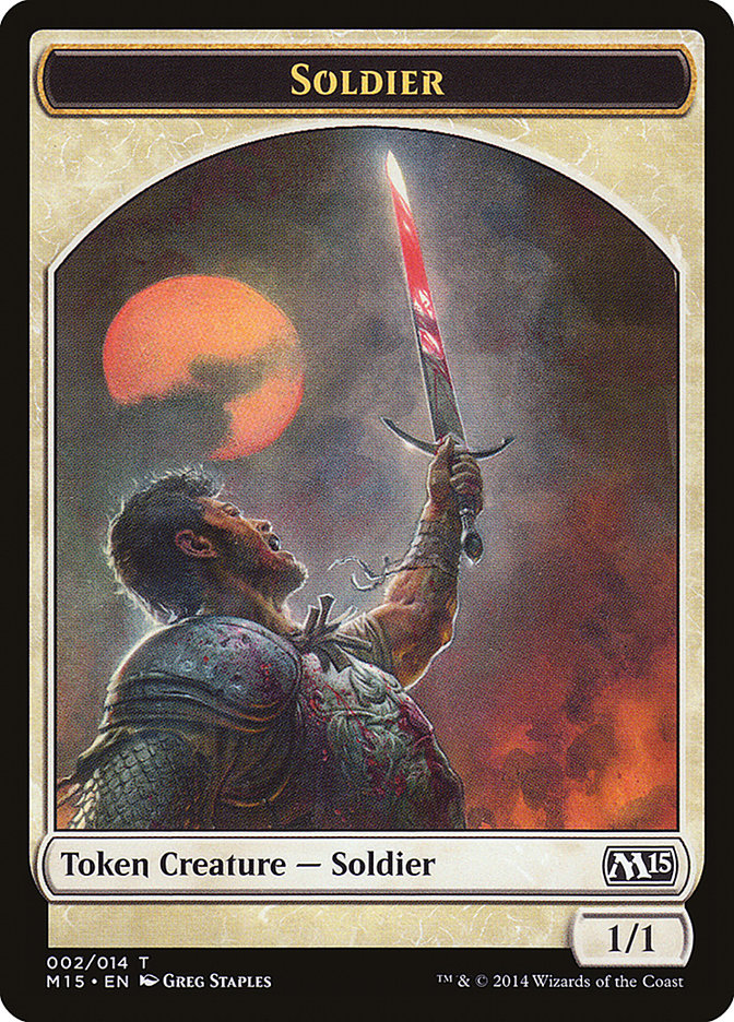 Soldier Token [Magic 2015 Tokens] - Magic: The Gathering - Card Brawlers | Quebec | Canada |