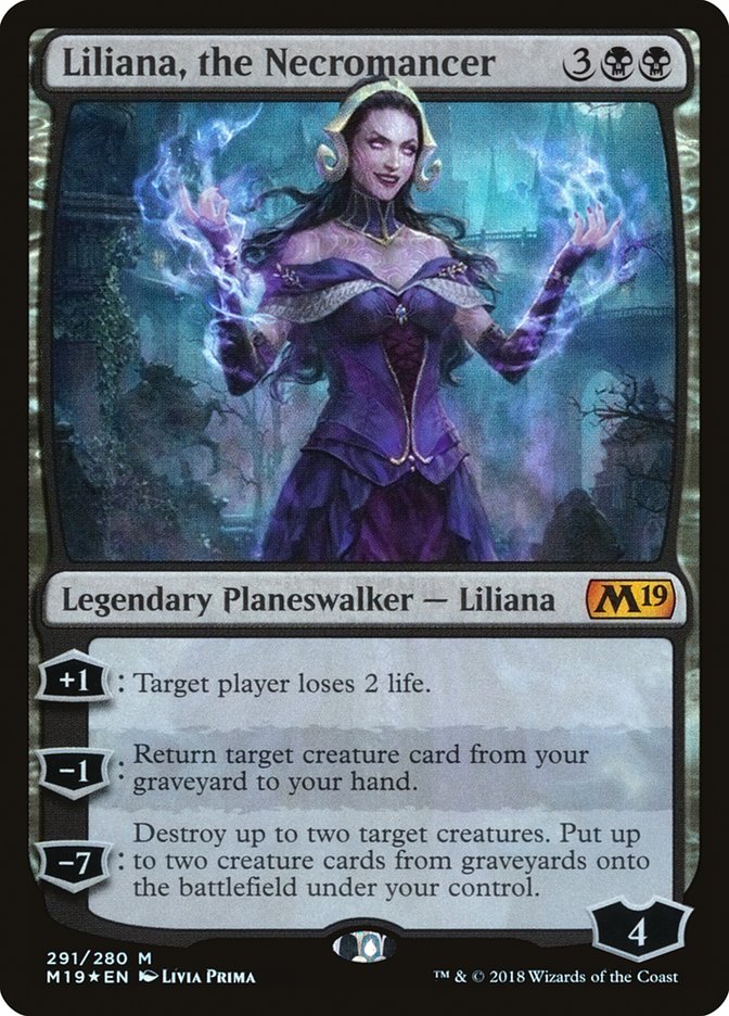 Liliana, the Necromancer [Core Set 2019] - Magic: The Gathering - Card Brawlers | Quebec | Canada |