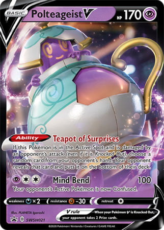Polteageist V (SWSH021) [Sword & Shield: Black Star Promos] - Pokémon - Card Brawlers | Quebec | Canada |