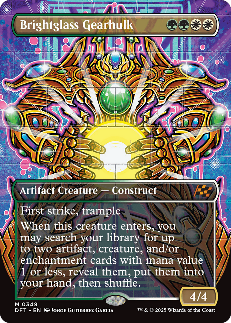 Brightglass Gearhulk (Borderless) [Aetherdrift] - Magic: The Gathering - Card Brawlers | Quebec | Canada |