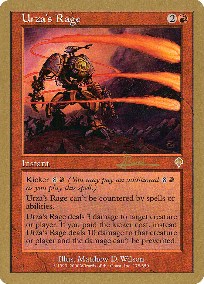 Urza's Rage (Antoine Ruel) [World Championship Decks 2001] - Magic: The Gathering - Card Brawlers | Quebec | Canada |