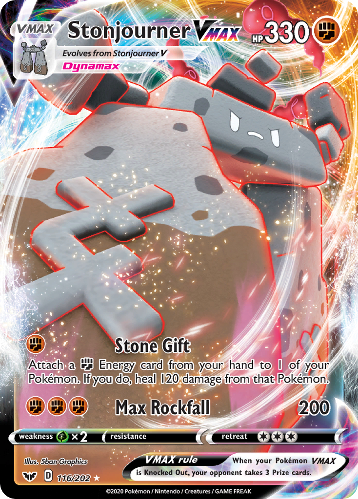 Stonjourner VMAX (116/202) [Sword & Shield: Base Set] - Pokémon - Card Brawlers | Quebec | Canada |