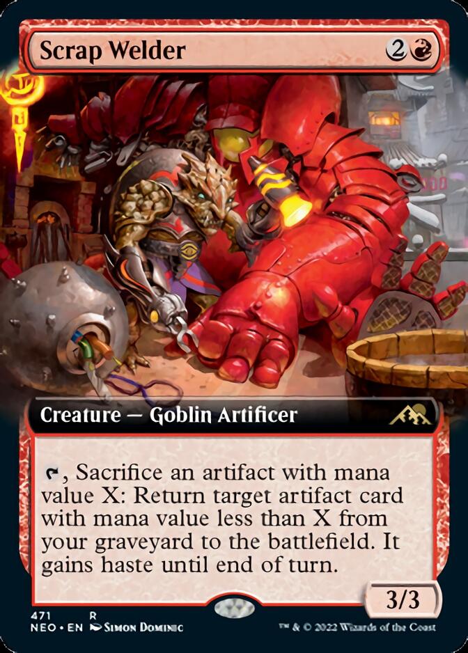 Scrap Welder (Extended Art) [Kamigawa: Neon Dynasty] - Magic: The Gathering - Card Brawlers | Quebec | Canada |