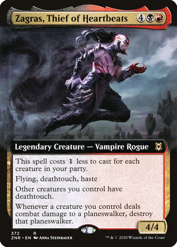 Zagras, Thief of Heartbeats (Extended Art) [Zendikar Rising] - Magic: The Gathering - Card Brawlers | Quebec | Canada |