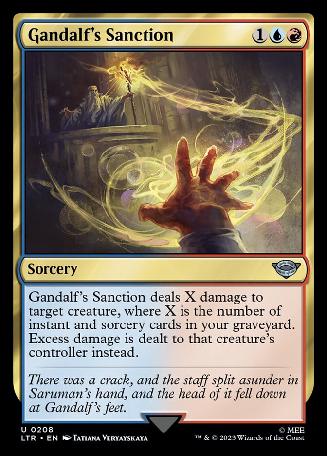Gandalf's Sanction [The Lord of the Rings: Tales of Middle-Earth] - Magic: The Gathering - Card Brawlers | Quebec | Canada |