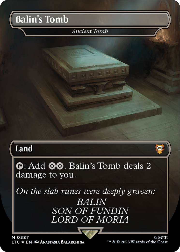 Balin's Tomb - Ancient Tomb (Surge Foil Realms and Relics) [The Lord of the Rings: Tales of Middle-Earth Commander] - Magic: The Gathering - Card Brawlers | Quebec | Canada |
