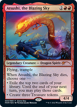 Atsushi, the Blazing Sky [Game Day 2022] - Magic: The Gathering - Card Brawlers | Quebec | Canada |