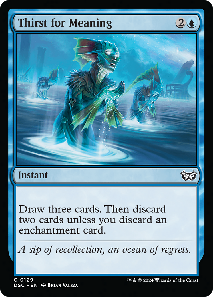Thirst for Meaning [Duskmourn: House of Horror Commander] - Magic: The Gathering - Card Brawlers | Quebec | Canada |