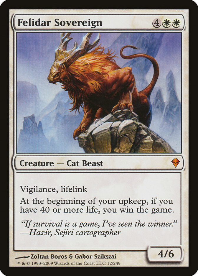 Felidar Sovereign [Zendikar] - Magic: The Gathering - Card Brawlers | Quebec | Canada |