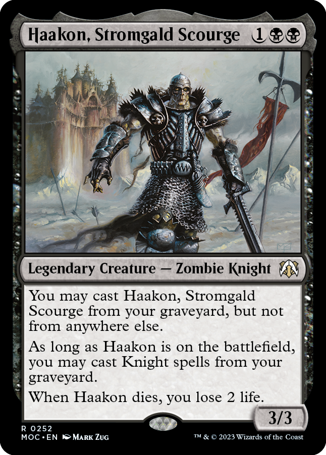 Haakon, Stromgald Scourge [March of the Machine Commander] - Magic: The Gathering - Card Brawlers | Quebec | Canada |