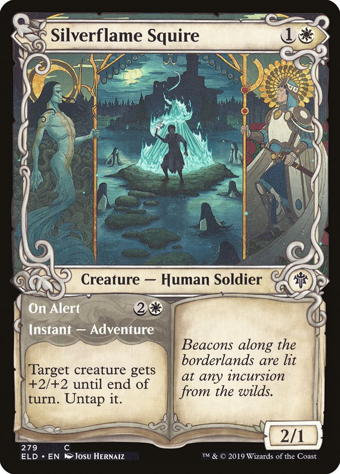 Silverflame Squire // On Alert (Showcase) [Throne of Eldraine] - Magic: The Gathering - Card Brawlers | Quebec | Canada |