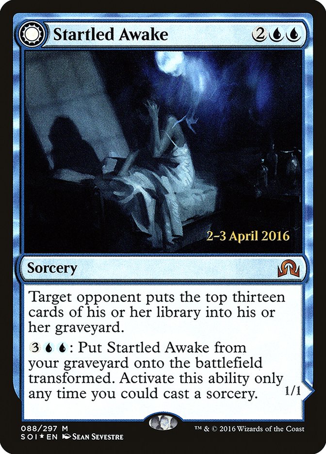 Startled Awake // Persistent Nightmare [Shadows over Innistrad Prerelease Promos] - Magic: The Gathering - Card Brawlers | Quebec | Canada |