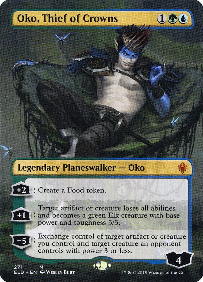 Oko, Thief of Crowns (Borderless) [Throne of Eldraine] - Magic: The Gathering - Card Brawlers | Quebec | Canada |