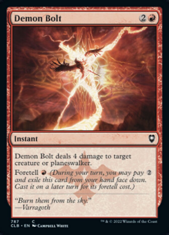 Demon Bolt [Commander Legends: Battle for Baldur's Gate] - Magic: The Gathering - Card Brawlers | Quebec | Canada |