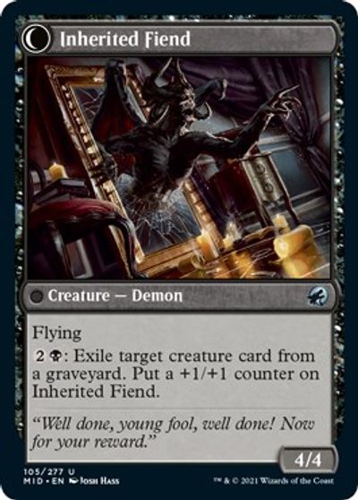 Heirloom Mirror // Inherited Fiend [Innistrad: Midnight Hunt] - Magic: The Gathering - Card Brawlers | Quebec | Canada |