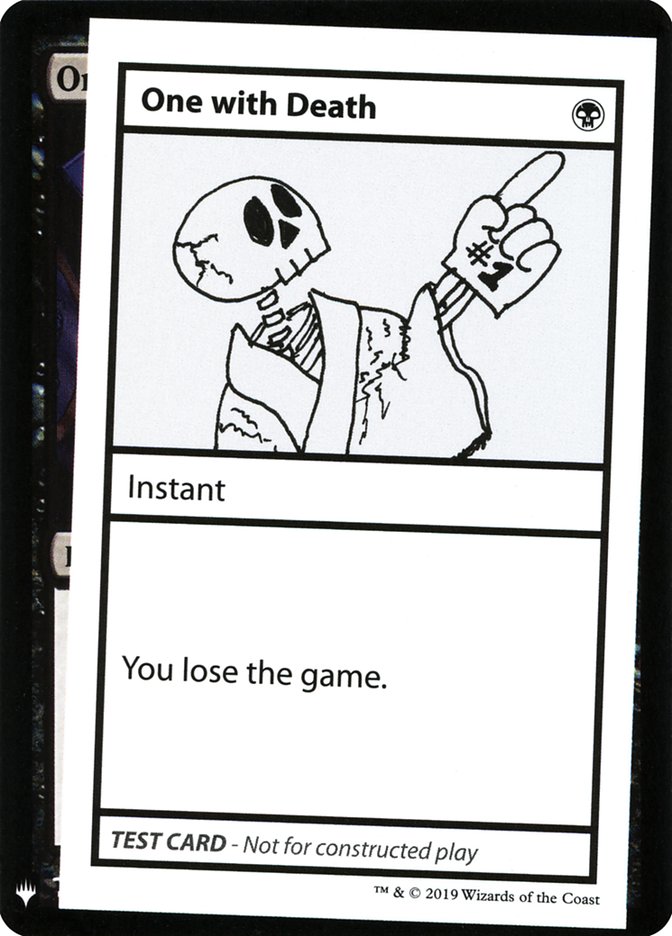 One with Death [Mystery Booster Playtest Cards] - Magic: The Gathering - Card Brawlers | Quebec | Canada |