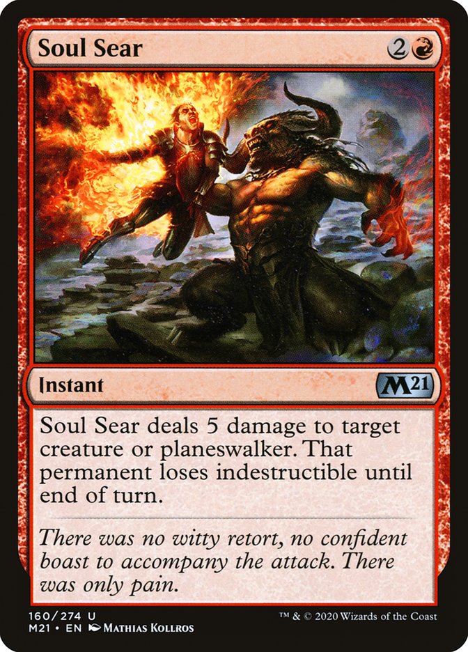 Soul Sear [Core Set 2021] - Magic: The Gathering - Card Brawlers | Quebec | Canada |