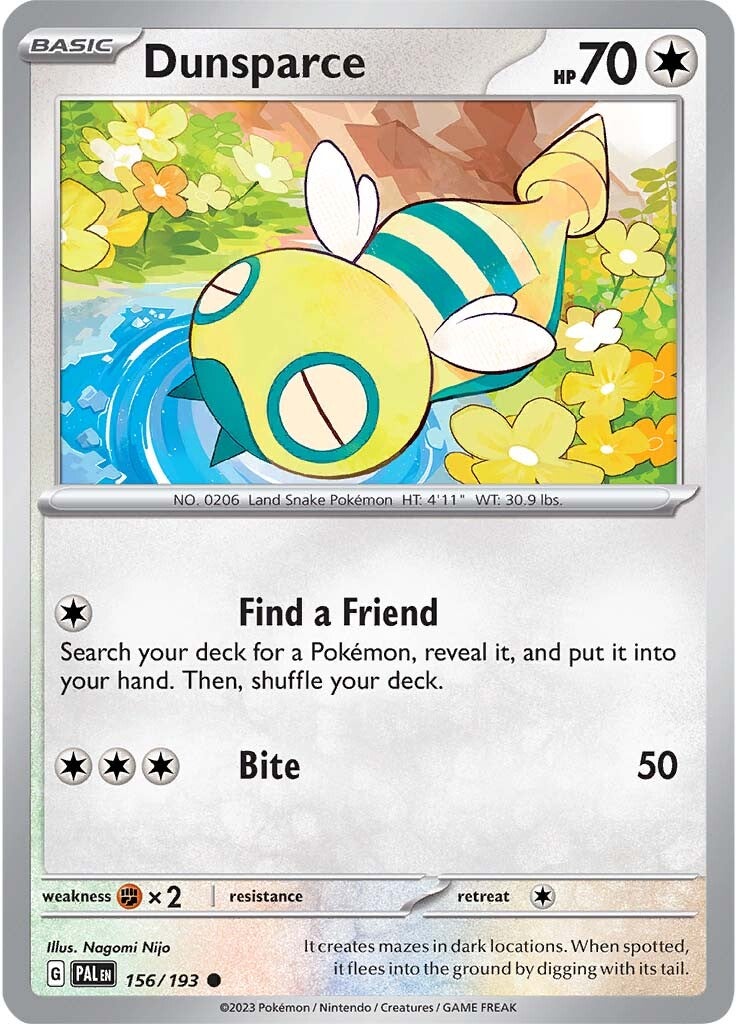 Dunsparce (156/193) [Scarlet & Violet: Paldea Evolved] - Pokémon - Card Brawlers | Quebec | Canada |