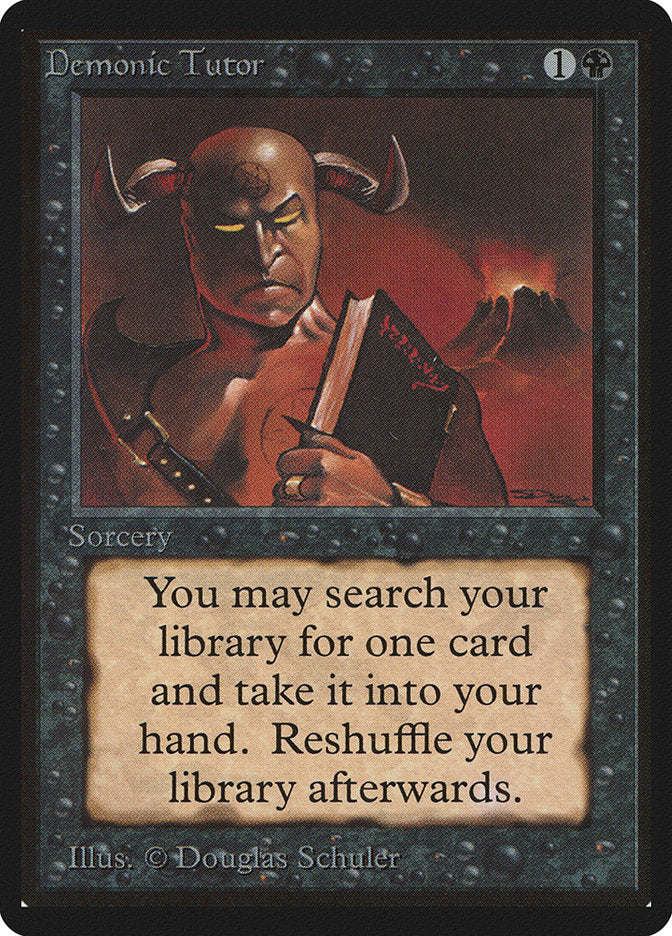 Demonic Tutor [Beta Edition] - Magic: The Gathering - Card Brawlers | Quebec | Canada |