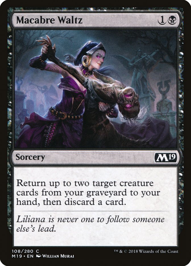 Macabre Waltz [Core Set 2019] - Magic: The Gathering - Card Brawlers | Quebec | Canada |