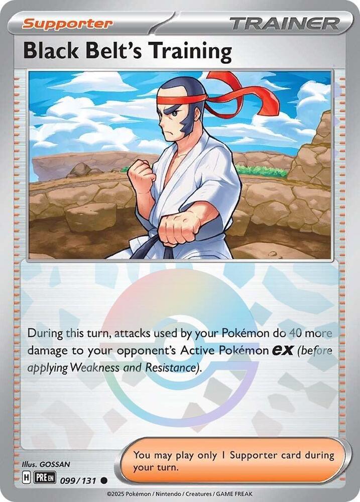 Black Belt's Training (099/131) (Poke Ball Pattern) [Scarlet & Violet: Prismatic Evolutions] - Pokémon - Card Brawlers | Quebec | Canada |