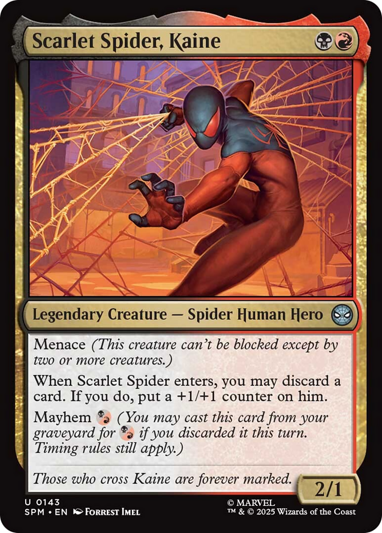 Scarlet Spider, Kaine [Marvel's Spider-Man] - Magic: The Gathering - Card Brawlers | Quebec | Canada |