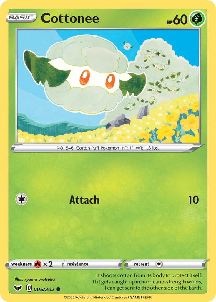 Cottonee (005/202) [Sword & Shield: Base Set] - Pokémon - Card Brawlers | Quebec | Canada |