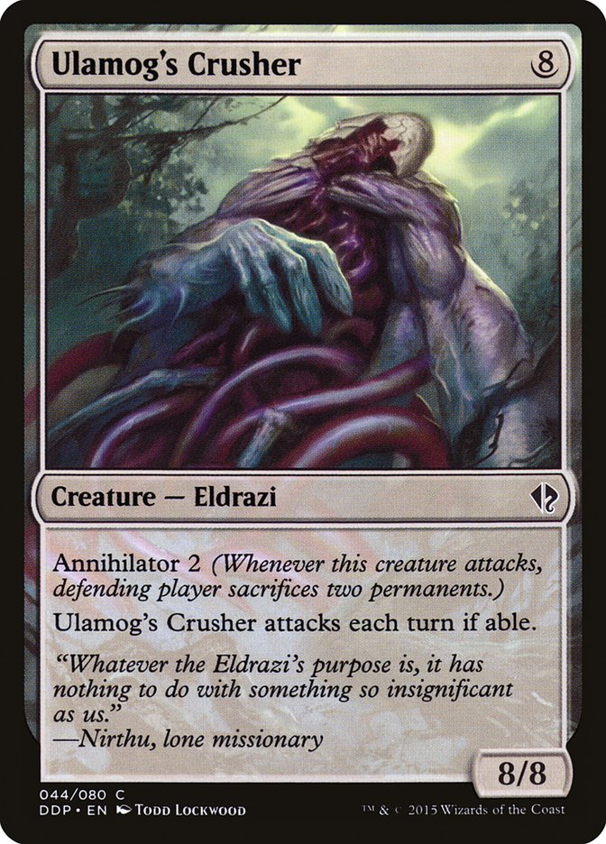 Ulamog's Crusher [Duel Decks: Zendikar vs. Eldrazi] - Magic: The Gathering - Card Brawlers | Quebec | Canada |