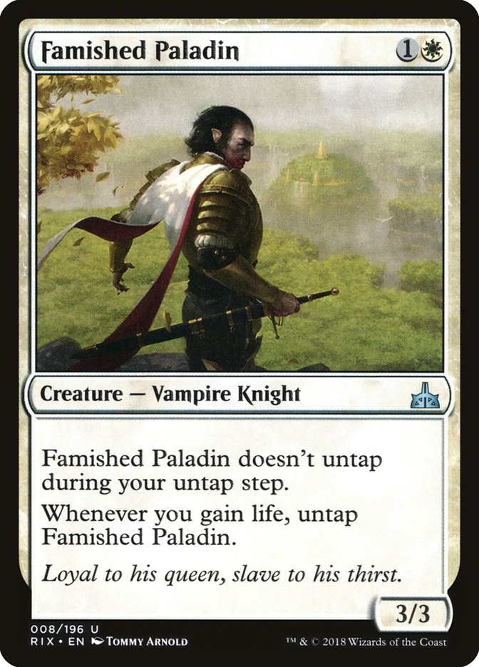 Famished Paladin [Rivals of Ixalan] - Magic: The Gathering - Card Brawlers | Quebec | Canada |