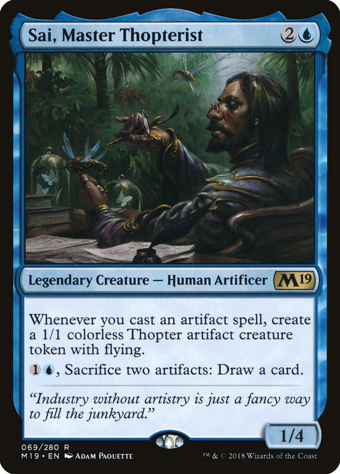 Sai, Master Thopterist [Core Set 2019] - Magic: The Gathering - Card Brawlers | Quebec | Canada |