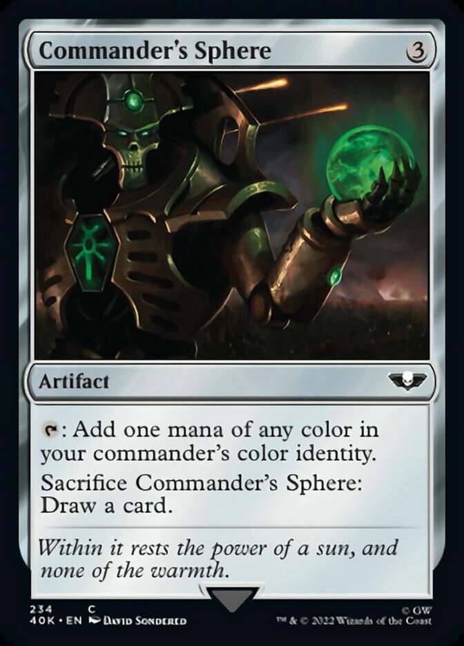 Commander's Sphere (234) (Surge Foil) [Warhammer 40,000] - Magic: The Gathering - Card Brawlers | Quebec | Canada |