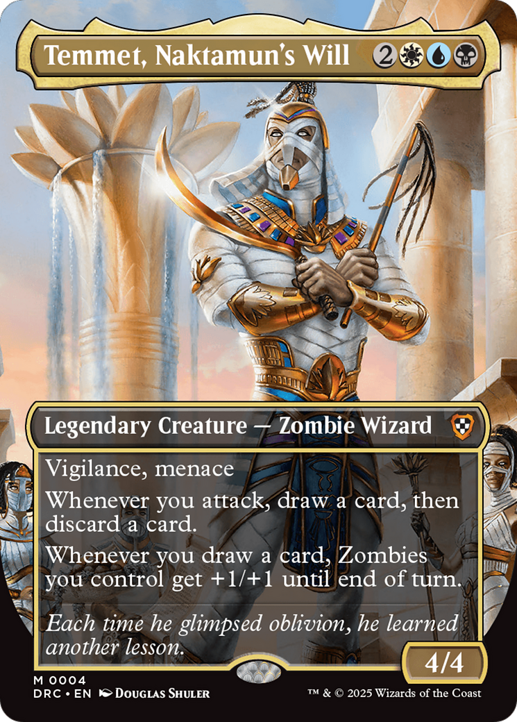 Temmet, Naktamun's Will (Borderless) [Aetherdrift Commander] - Magic: The Gathering - Card Brawlers | Quebec | Canada |