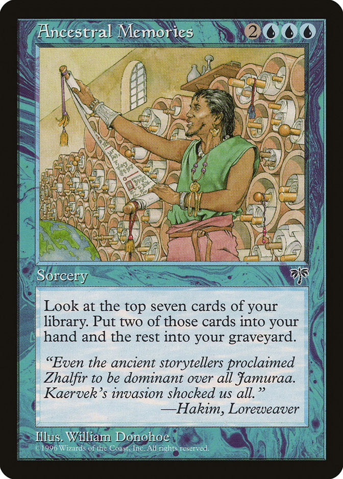 Ancestral Memories [Mirage] - Magic: The Gathering - Card Brawlers | Quebec | Canada |
