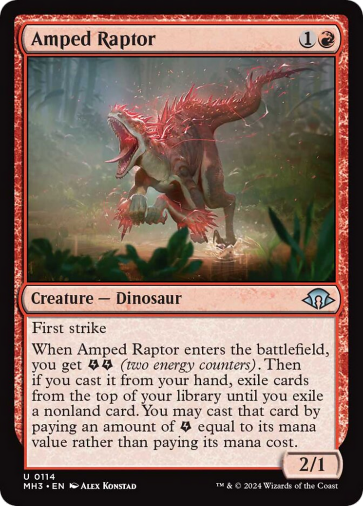 Amped Raptor [Modern Horizons 3] - Magic: The Gathering - Card Brawlers | Quebec | Canada |