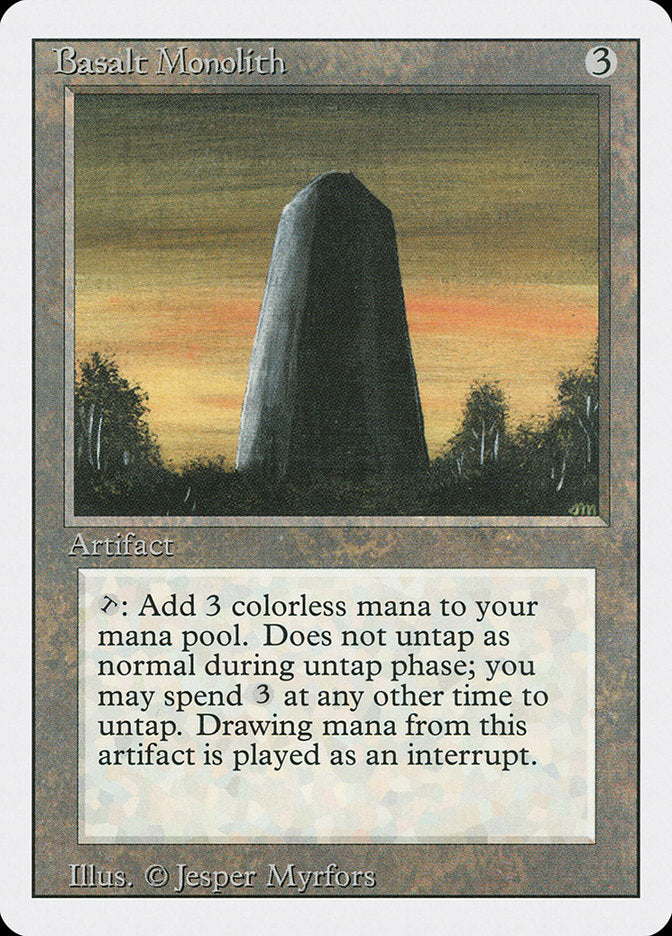 Basalt Monolith [Revised Edition] - Magic: The Gathering - Card Brawlers | Quebec | Canada |