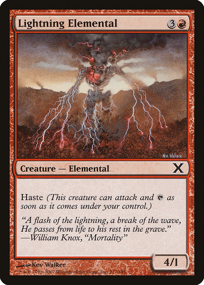 Lightning Elemental [Tenth Edition] - Magic: The Gathering - Card Brawlers | Quebec | Canada |